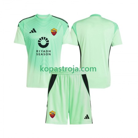 Billiga Fotbollströjor AS Roma Målvakt Barn Borta tröja Fjärde tröja 2025/26 Kortärmad